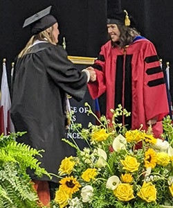 Outstanding BioSci Graduates 2024 Interim Dean Bethany Bowling Commencement 2024