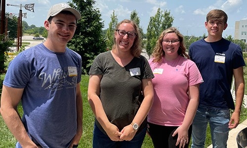 Dr. Emily Shifley and undergraduate researchers Dr. Emily Shifley and research students