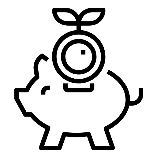 Icon of a piggybank