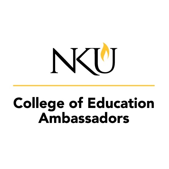 MC250507 COLLEGE OF EDUCATION AMBASSADORS LOGO LOCKUP STACKED NKU College of Education Ambassadors Logo
