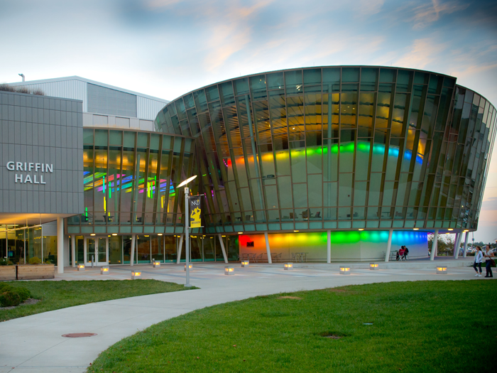 Lighted Griffin Hall