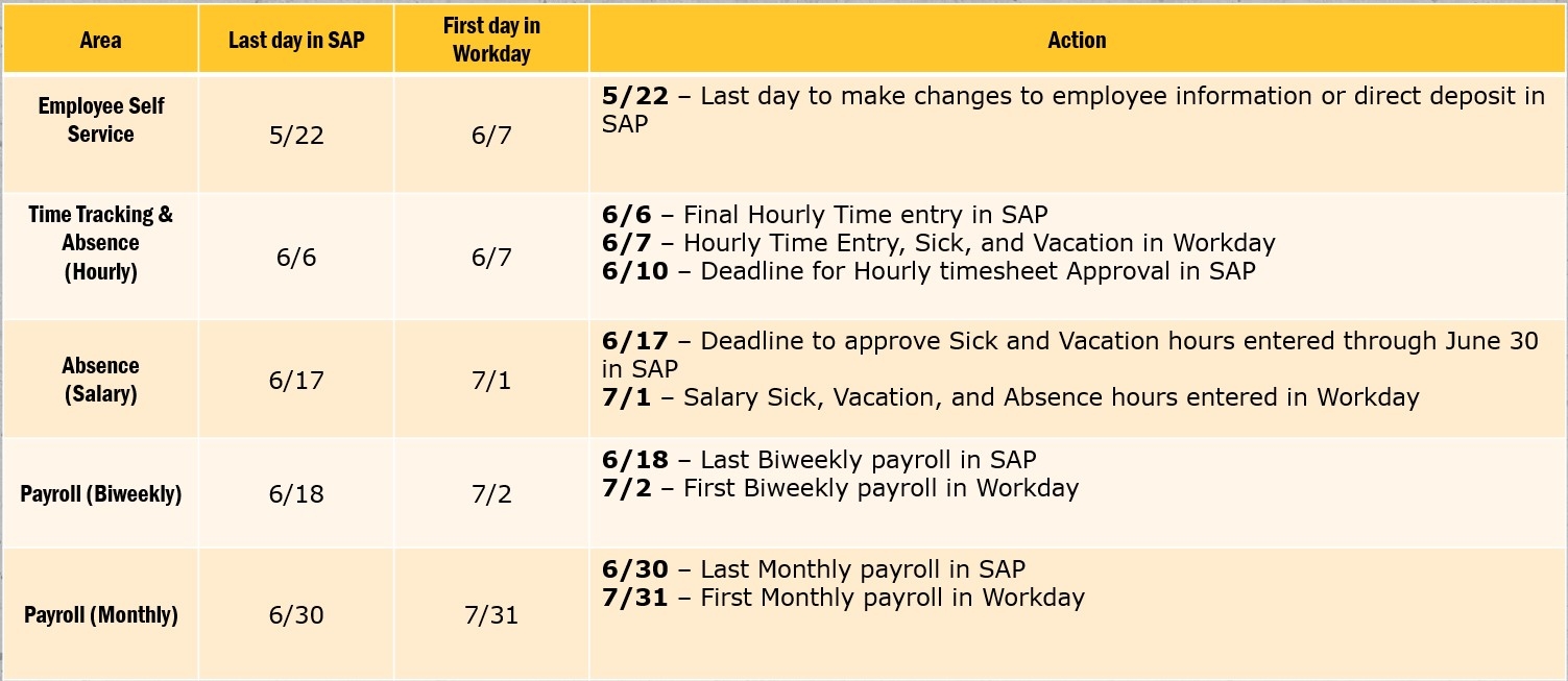 Cutover - All Employees